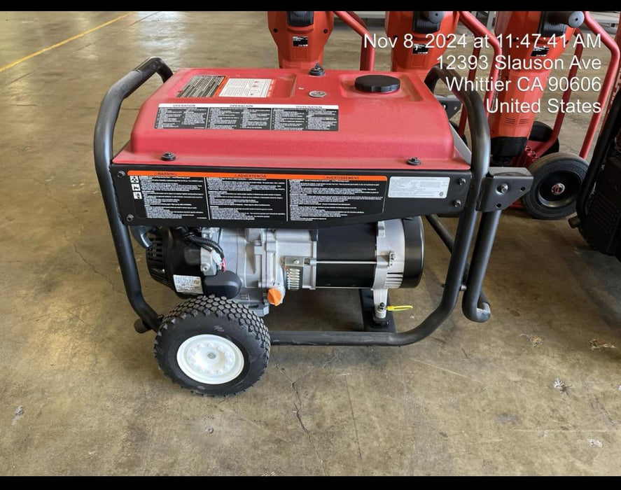 2024 Mi-T-M GEN-6500-0MM1 6.5kW, Gas Powered, Recoil Start, Wheel Mounted, 420cc Mi-T-M Eng., (2) 120V 20A GFCI Duplex, (1) 120V 30A Twist Lock, (1) 120V/240V 30A Twist Lock, 7.5 Gal. Fuel Tank