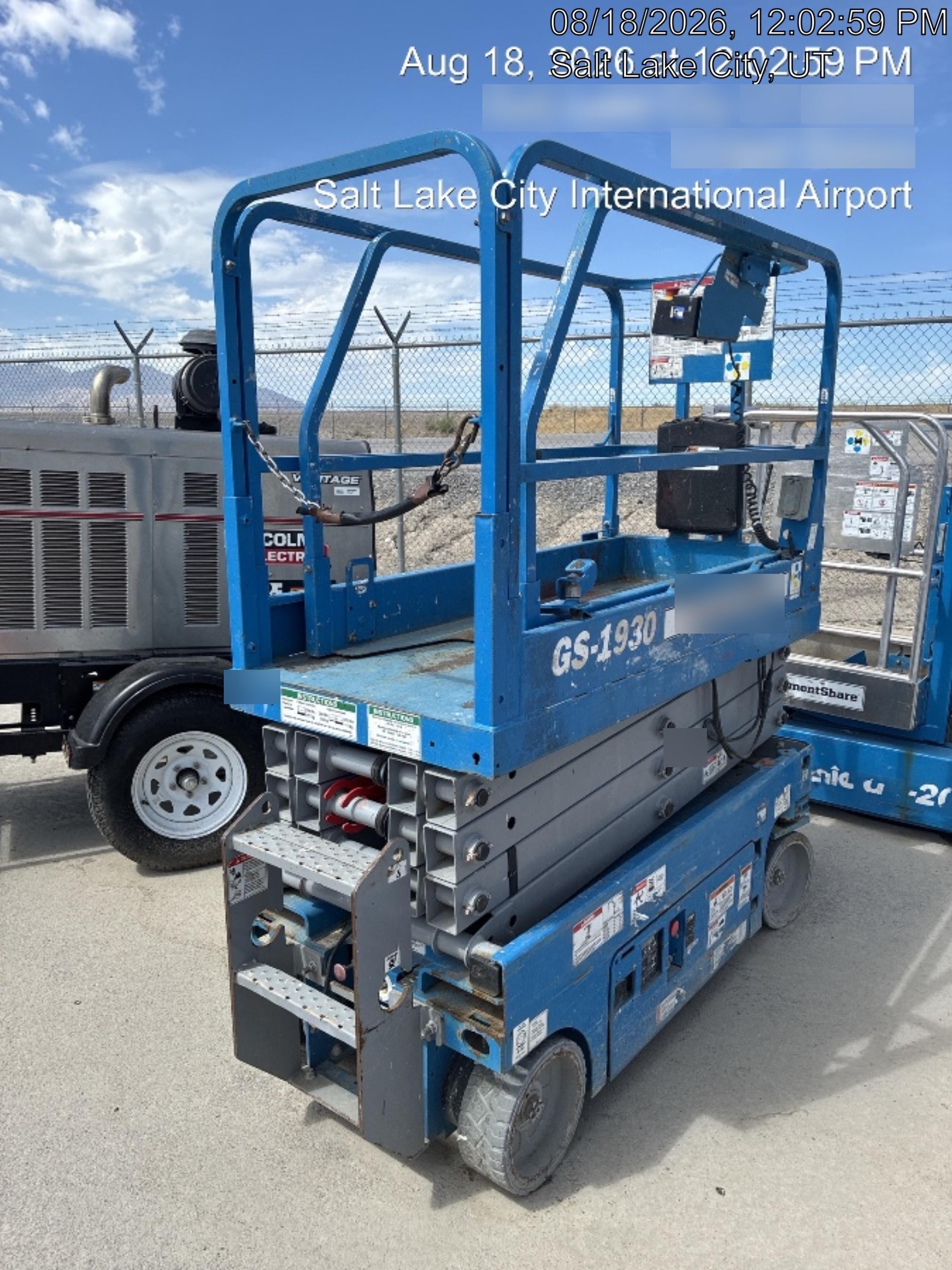 2020 Genie GS-1930 Fixed rails with chain entry gate - Pre A92.20