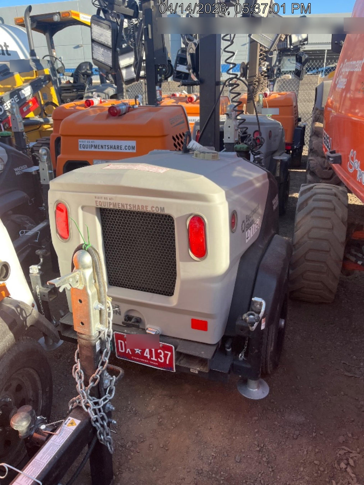 2024 Wacker Neuson LTT4 Diesel, Kohler KDW702, Deep Sea Controller, Auto Start, LED 320W, Bypass Outlet, T3