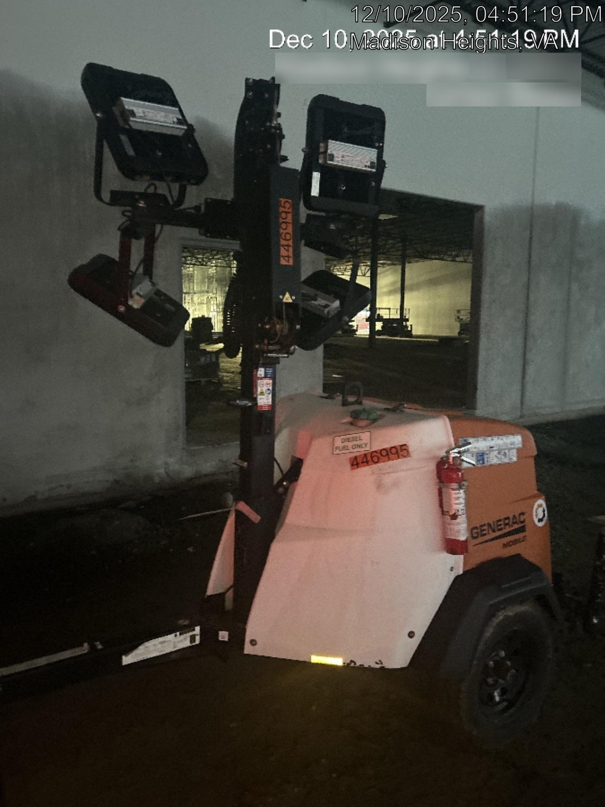 2024 Generac MLTS-4 2.4kW, Mitsu Eng, Analog, LED, Diesel.
