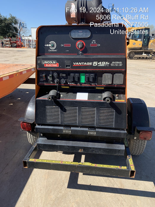 2021 Lincoln Electric Vantage 549X Ready Pak 3, ORANGE (includes trailer, cable rack, fender light kit)