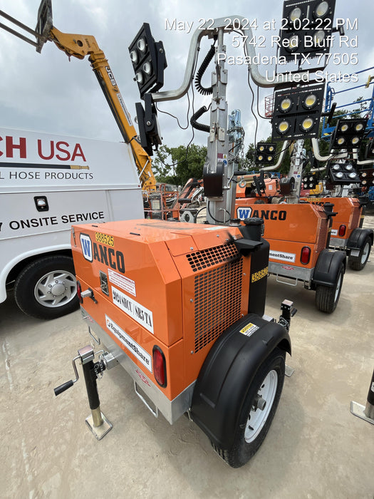 2024 Wanco WLTT-4MM4K Diesel, Deep Sea Controller, Shore Power Plug, Auto Start, (4) 350W LED Floodlights, 4kW Generator, 60 Gal Fuel Tank, 2" Ball, T3