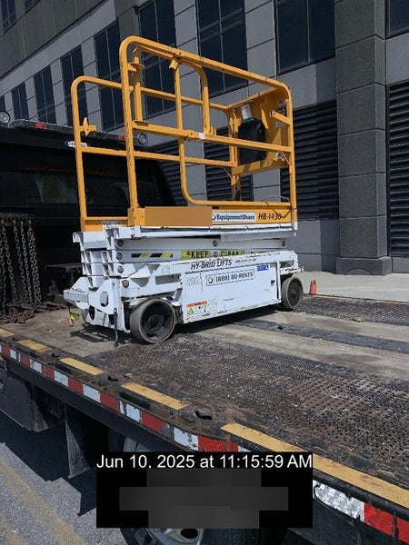 Custom Equipment HB-1430 Hy-Brid Scissor Lift
Platform capacity up to 670 lbs
Working height up to 20 ft
Weighs under 1,700 lbs
Non-marking wheels