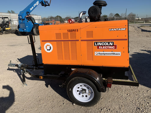2021 Lincoln Electric Vantage 549X Ready Pak 3, ORANGE (includes trailer, cable rack, fender light kit)