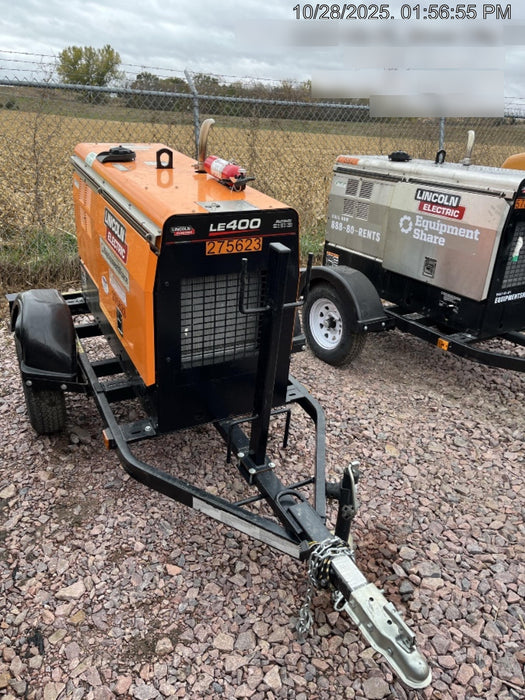 2022 Lincoln Electric LE400 Kubota V1505, Trlr, Cable Rack, Light Kit, ES Decals, T3