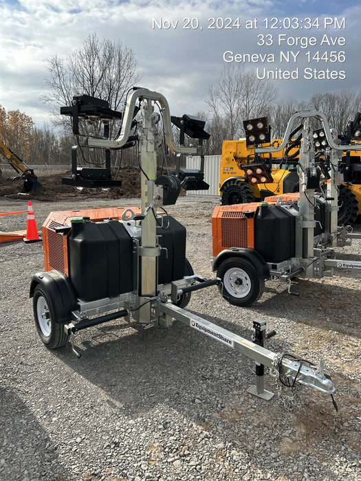 2024 Wanco WLTT-4MM4K Diesel, Deep Sea Controller, Shore Power Plug, Auto Start, (4) 350W LED Floodlights, 4kW Generator, 60 Gal Fuel Tank, 2" Ball, T3