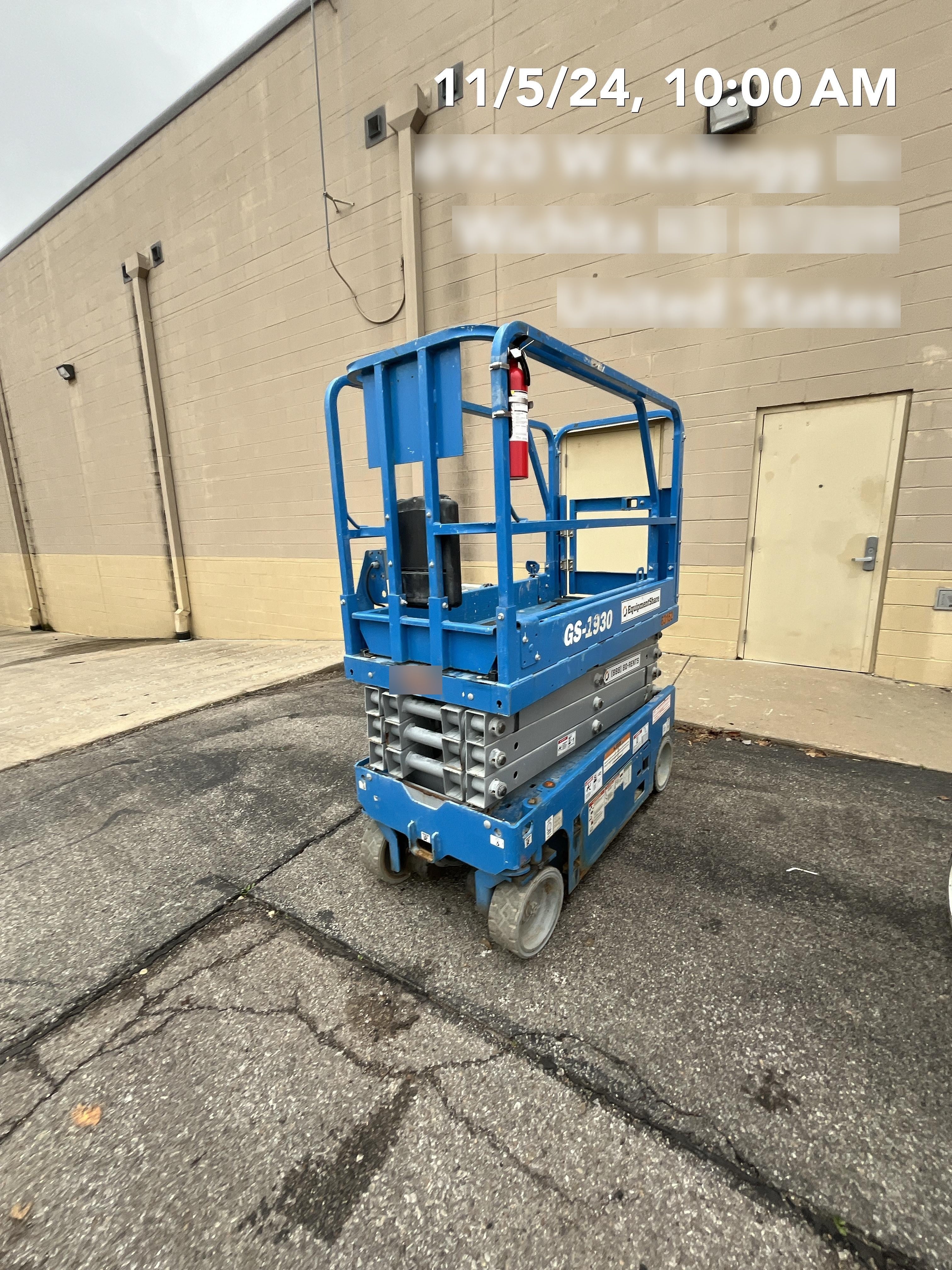 2020 Genie GS-1930 Solid Non Marking Tires, Beacon, Folding rails with half height swing gate