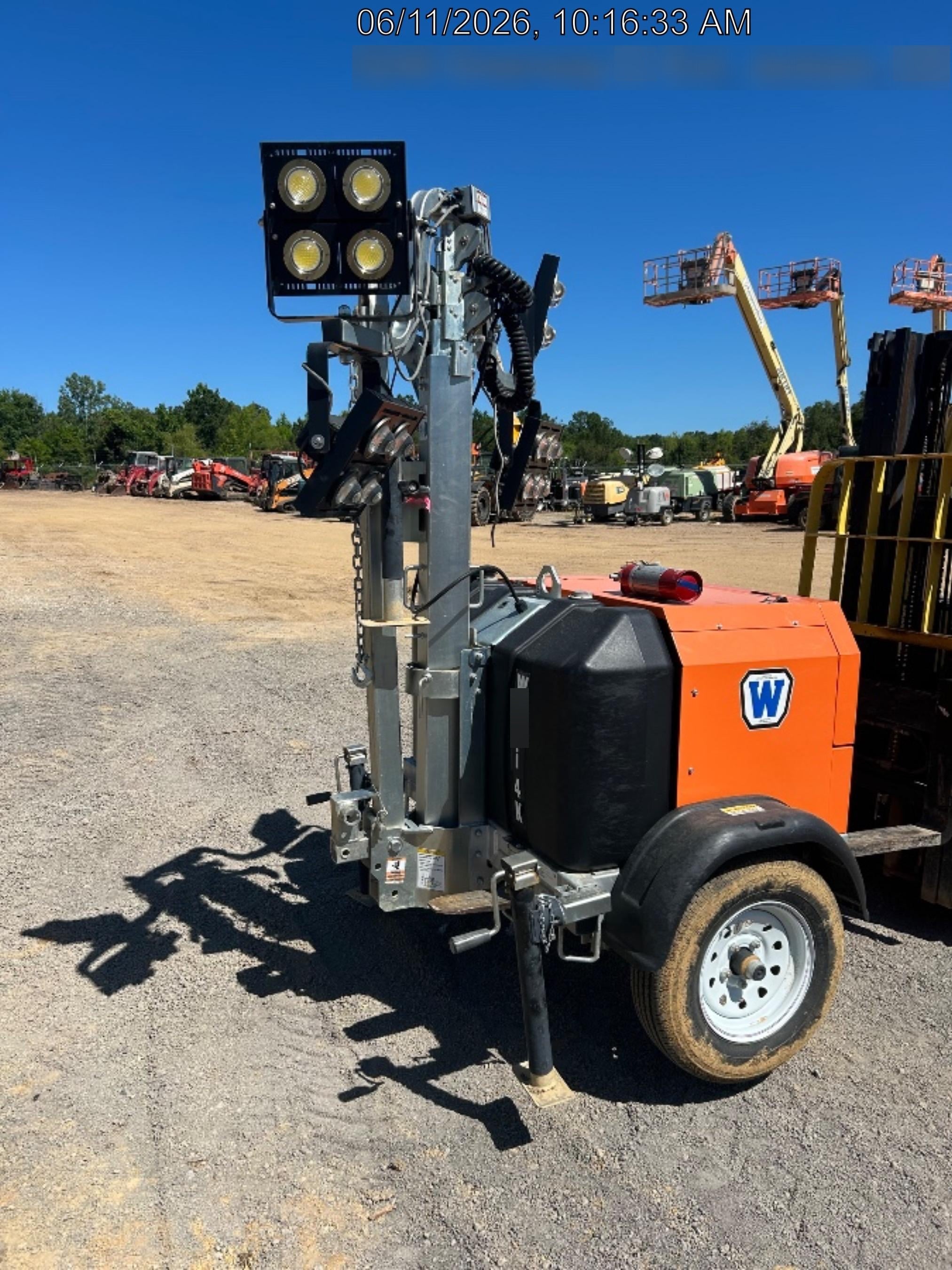 2025 Wanco WLTT-4MM4K Diesel, Mitsubishi L2E, 9.0HP @1800 rpm, Deep Sea Controller, Shore Power Plug, Auto Start, (4) 350W LED Floodlights, 4kW Generator, 60 Gal Fuel Tank, 2" Ball, T3