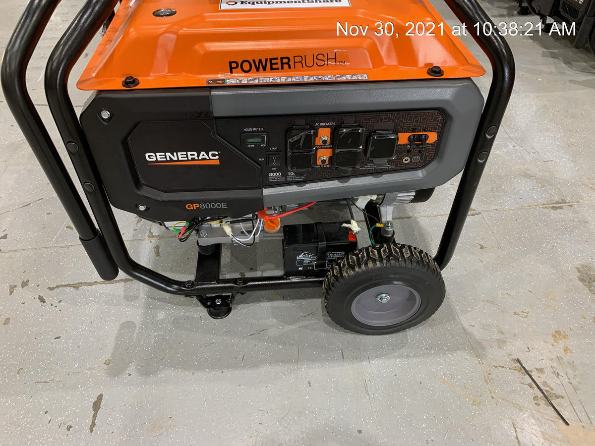 2021 Generac GP8000E Portable Generator