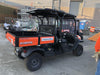 2020 Kubota RTV-X1140W-H 4WD utility cart -LED strobe -Windshield tempered glass -Plastic canopy -Wire harness kit -Backup alarm