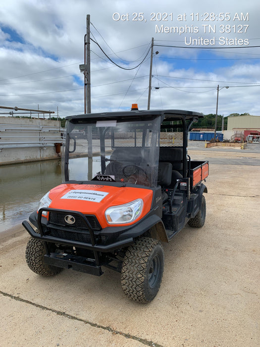 2021 Kubota RTV-X1140W-H Plastic Canopy, Windshield Acrylic Clear, LED Strobe Light, Wire Harness Kit, Back up Alarm