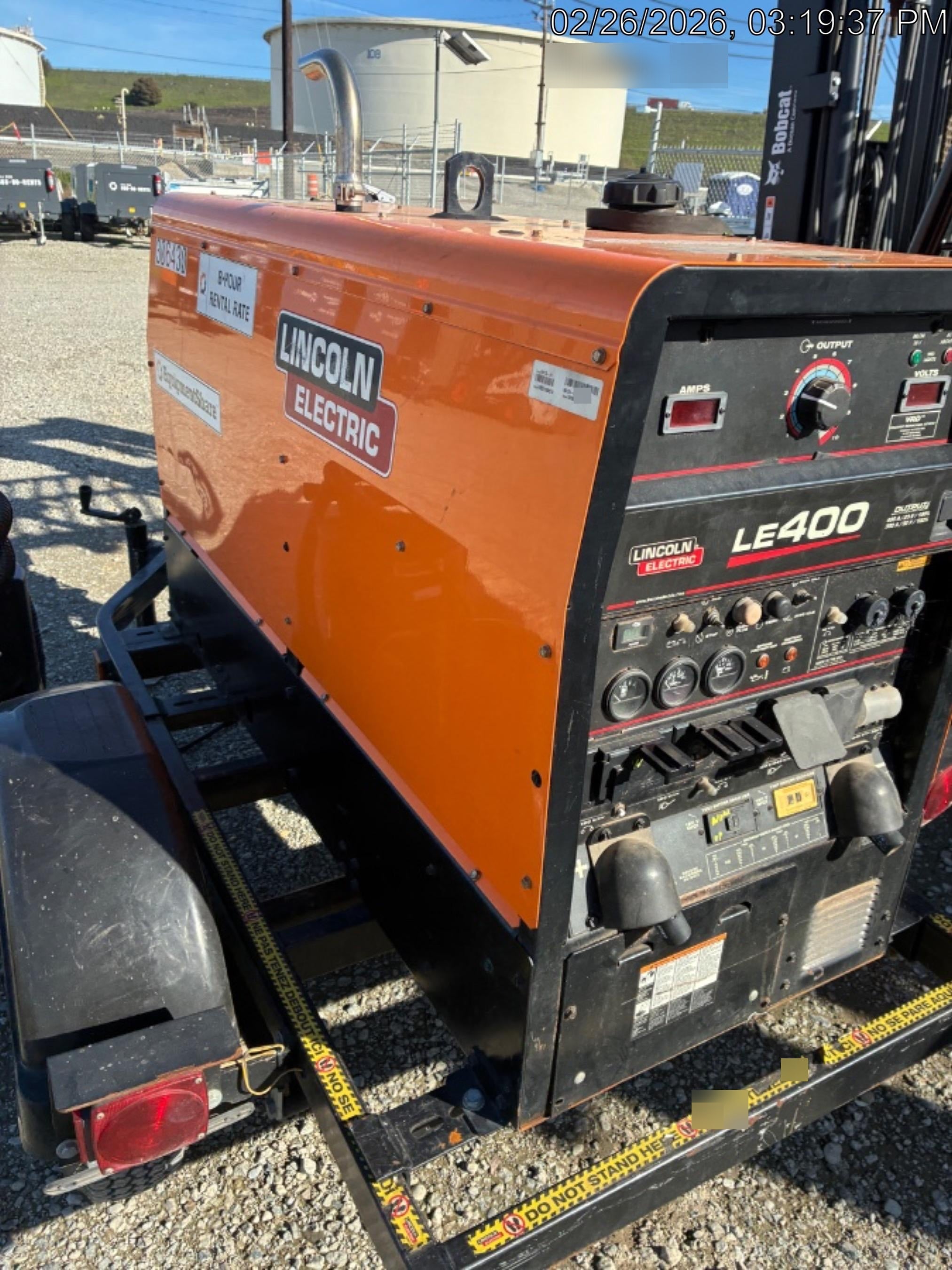 2023 Lincoln Electric LE400 Kubota V1505, Trlr, Cable Rack, Light Kit, ES Decals, T3