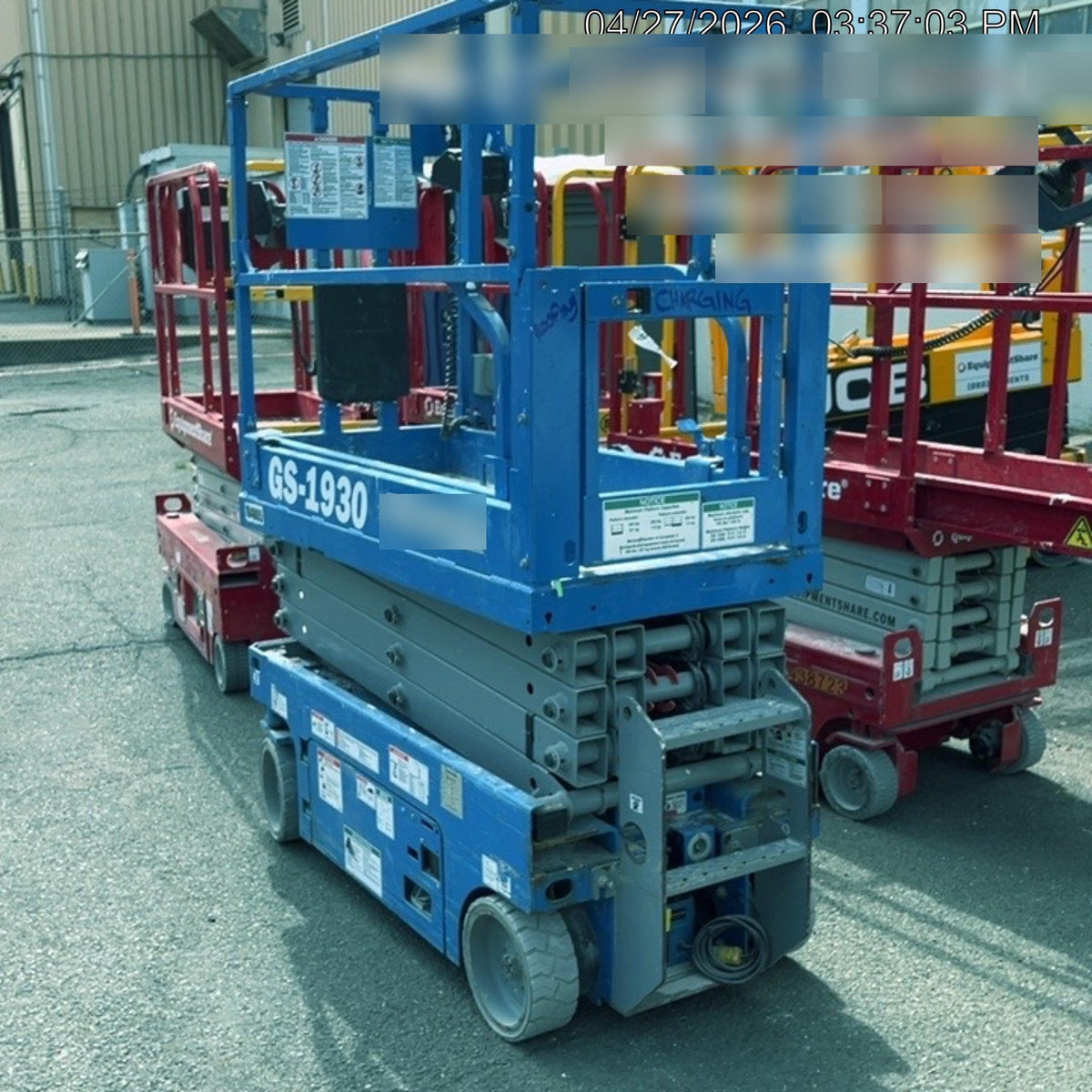 2020 Genie GS-1930 Solid Non Marking Tires, Beacon, Folding rails with half height swing gate, 800W Inverter