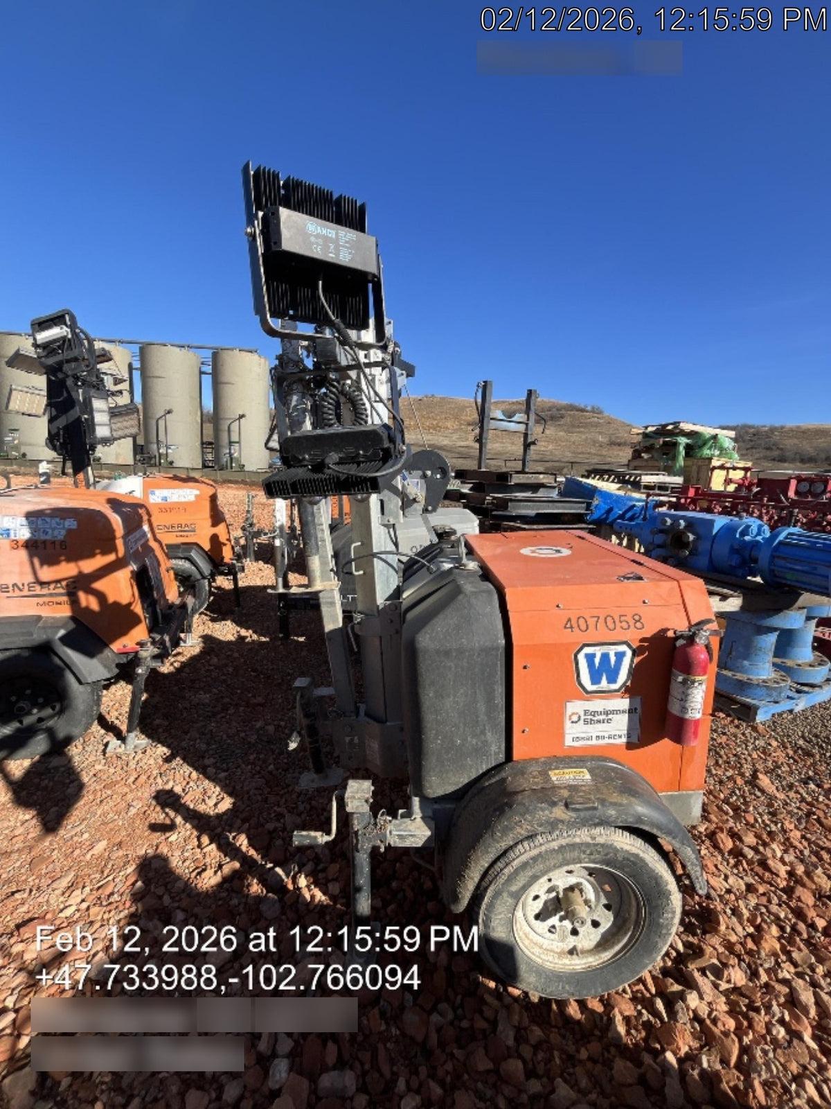 2024 Wanco WLTT-4MM4K Diesel, Deep Sea Controller, Shore Power Plug, Auto Start, (4) 350W LED Floodlights, 4kW Generator, 60 Gal Fuel Tank, 2" Ball, T3