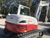 2019 Takeuchi TB290 Cab, AC, Rubber Tracks, Dozer Blade, Travel Alarm, Control Pattern Change Valve, Auxiliary Hydraulics w/18" Quick Coupler Bucket with teeth, 6.2 cu. ft. capacity/24" Quick Coupler Bucket with teeth, 8.6 cu. ft. capacity/36" Quick Coupler Bucket with teeth, 13.4 cu. ft. capacity, Quick Coupler, Hydraulic Thumb Installed
