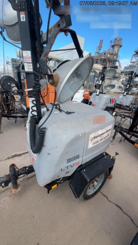 2019 Wacker Neuson LTV6L-MH Wacker Neuson LTV6L Mobile Light Tower w/Fuel Level Sensor Installed