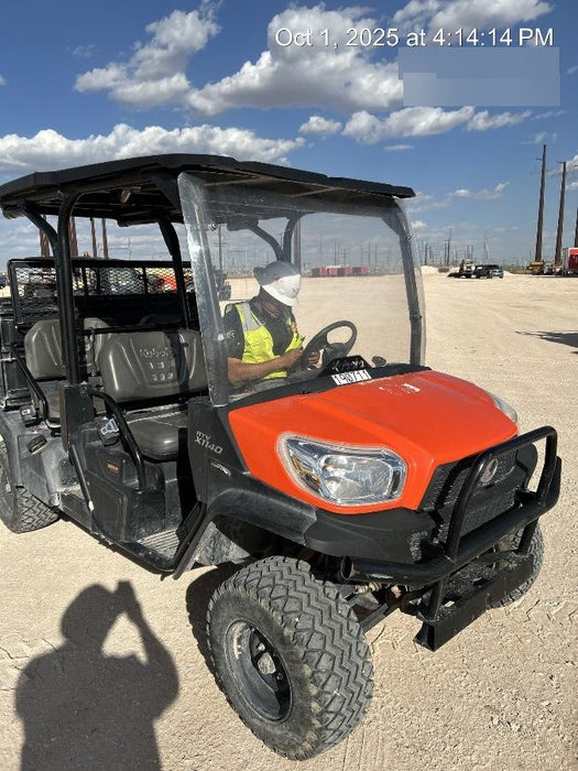 2022 Kubota RTV-X1140W-H Plastic Canopy, Windshield Acrylic Clear, LED Strobe Light, Wire Harness Kit, Back up Alarm