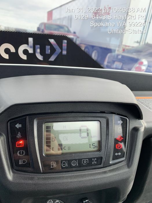 2022 Kubota RTV-X1140W-H Plastic Canopy, Windshield Acrylic Clear, LED Strobe Light, Wire Harness Kit, Back up Alarm