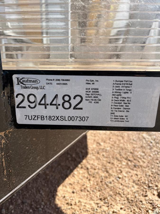 2025 PRO EPIC FBPRO-4K18S-D