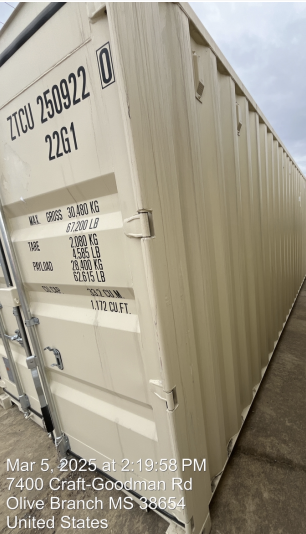 2025 CONEX Storage Container 8'x8'x20'