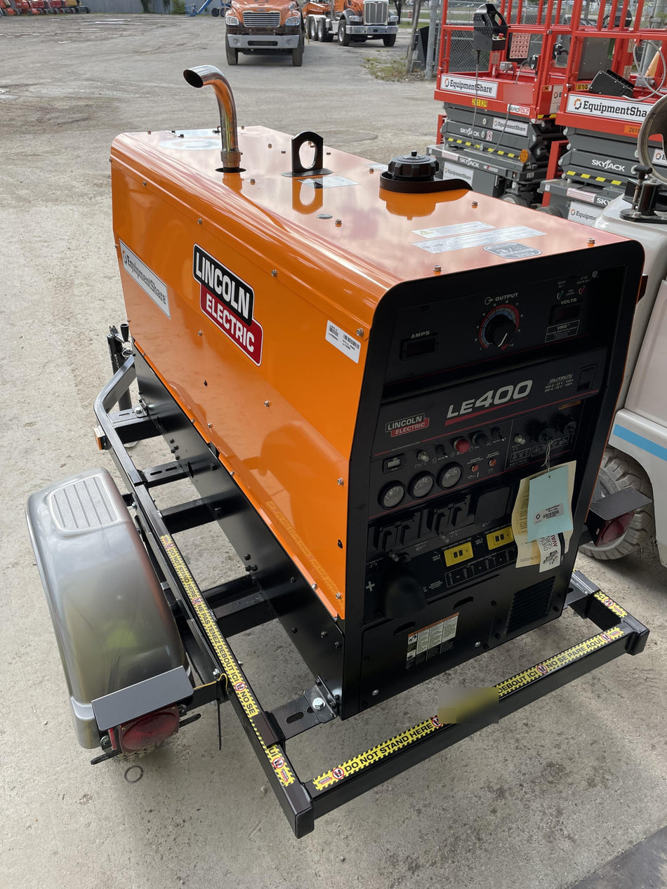 2022 Lincoln Electric LE400 Kubota V1505, Trlr, Cable Rack, Light Kit, ES Decals, T3
