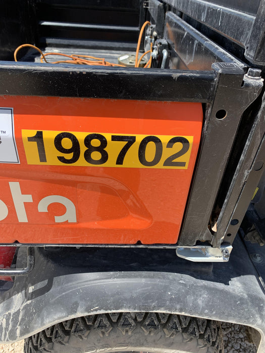 2021 Kubota RTV-X1140W-H Plastic Canopy, Windshield Acrylic Clear, LED Strobe Light, Wire Harness Kit, Back up Alarm