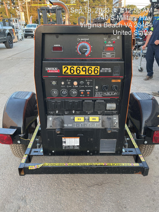 2022 Lincoln Electric LE400 Kubota V1505, Trlr, Cable Rack, Light Kit, ES Decals, T3