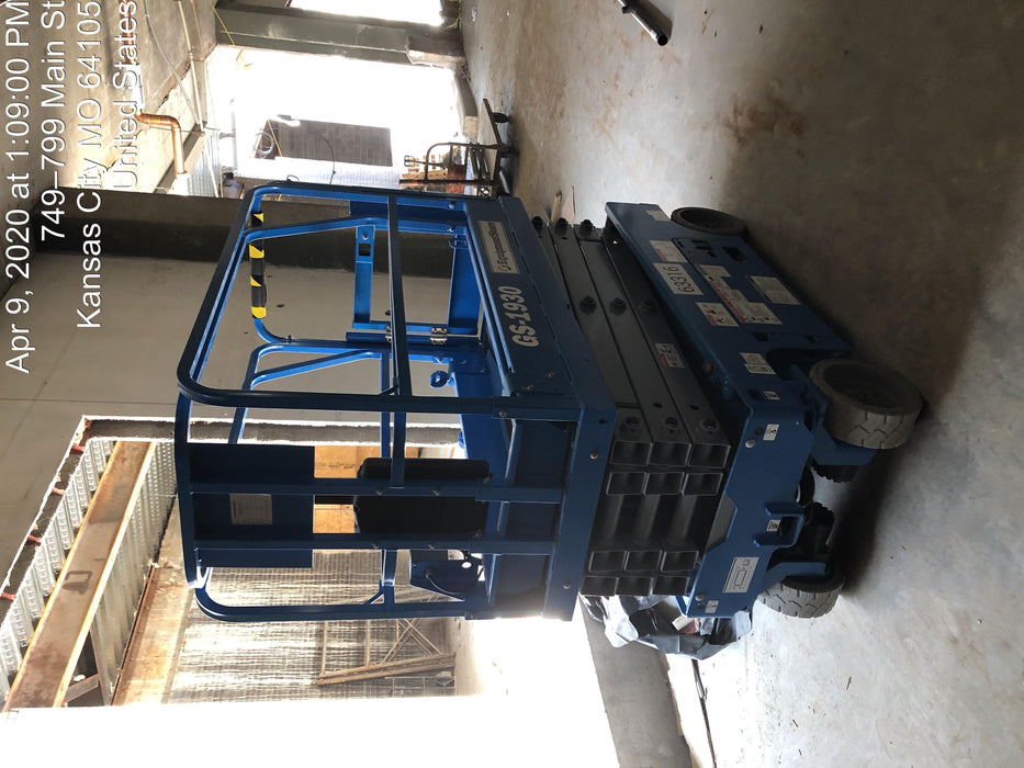 2020 Genie GS-1930 Solid Non Marking Tires, Beacon, Folding rails with half height swing gate