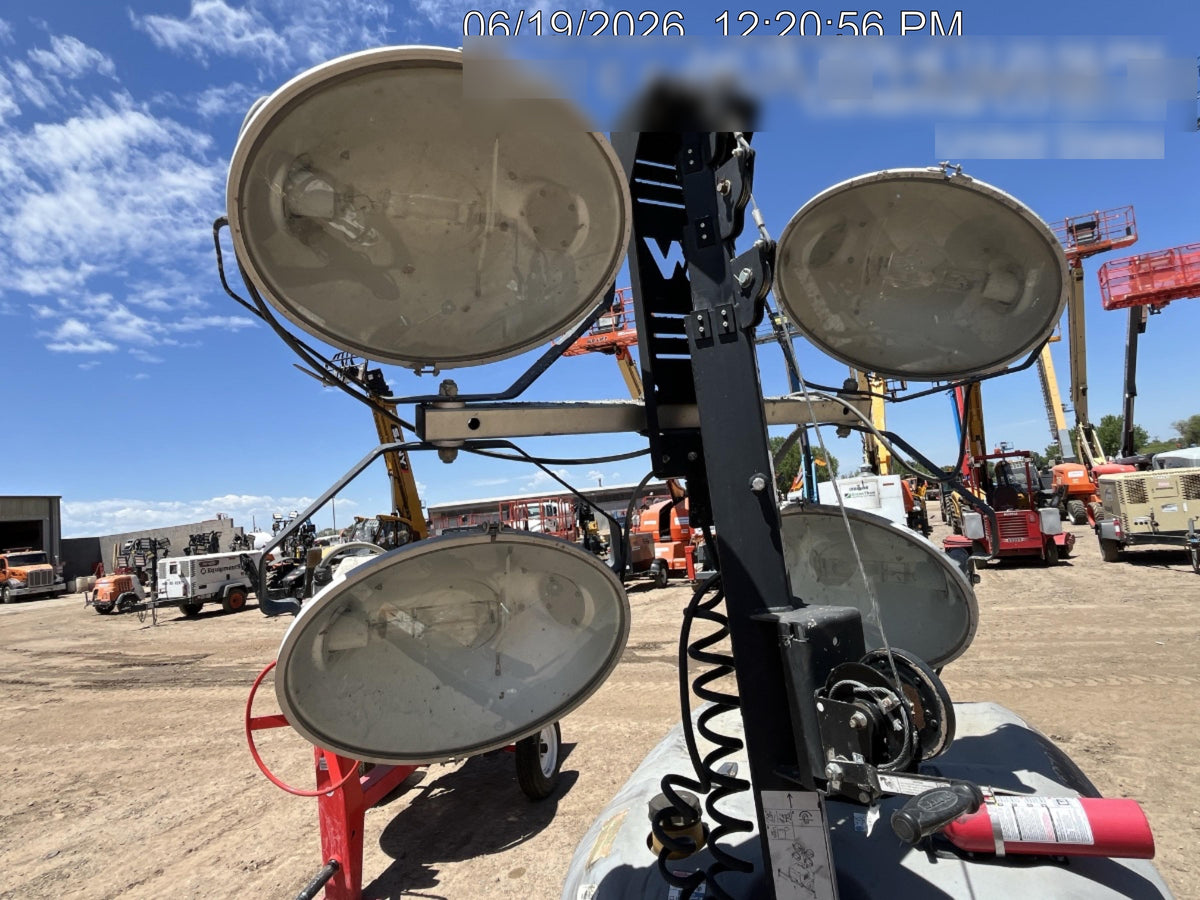 2019 Wacker Neuson LTV6L-MH Mobile Light Tower w/Fuel Level Sensor Installed