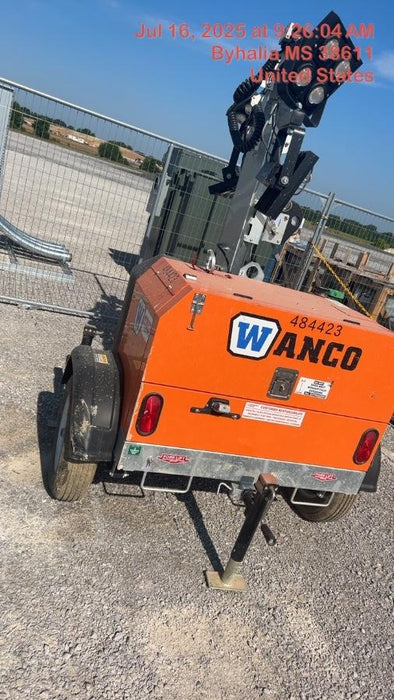 2024 Wanco WLTT-4MM4K Diesel, Mitsubishi L2E, 9.0HP @1800 rpm, Deep Sea Controller, Shore Power Plug, Auto Start, (4) 350W LED Floodlights, 4kW Generator, 60 Gal Fuel Tank, 2" Ball, T3