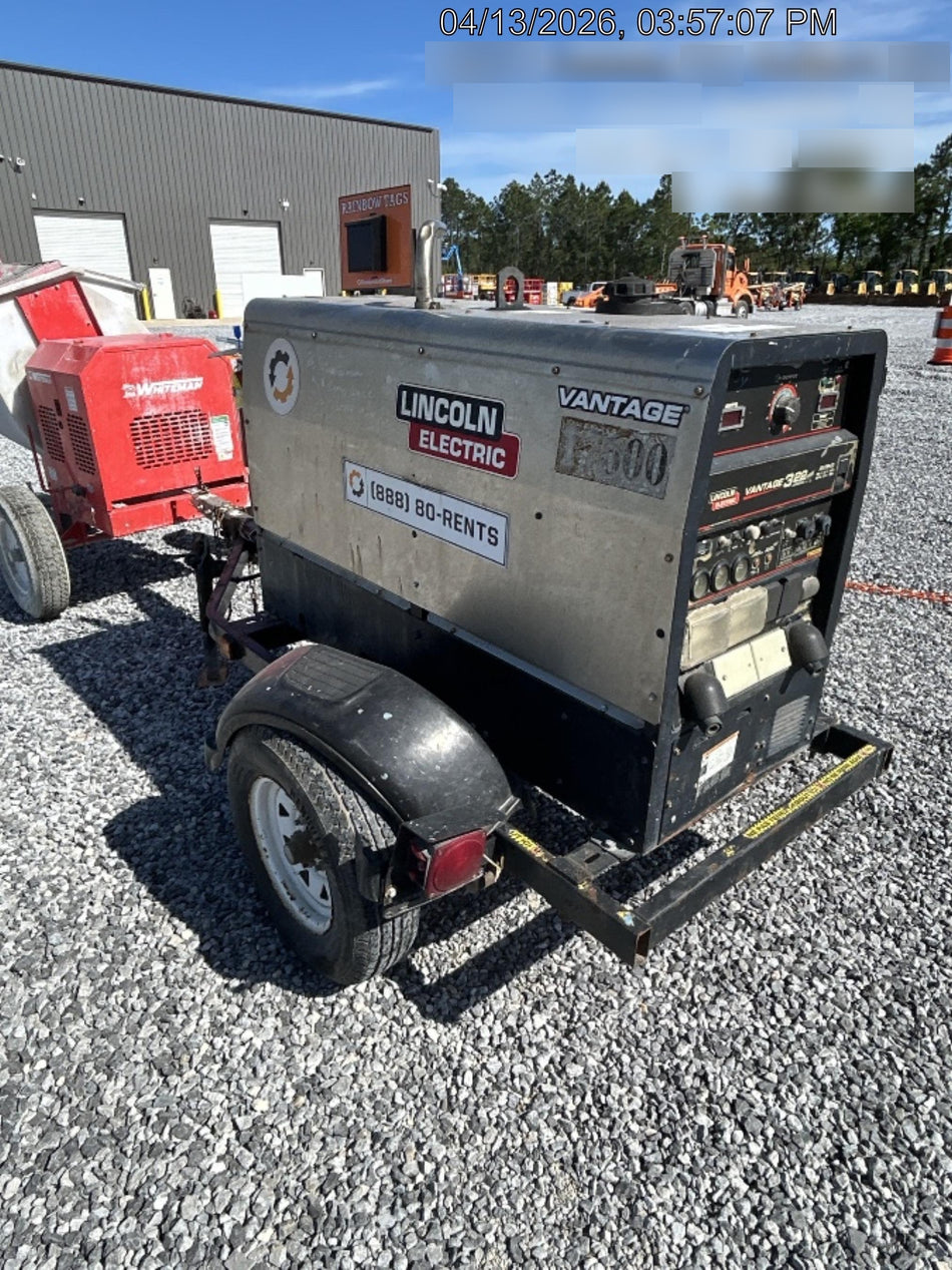 2018 Lincoln Electric Vantage 322 Lincoln Vantage 322 Welder Ready Pak 3 - Vantage 322, Trailer, Fender and light kit, Cable rack
