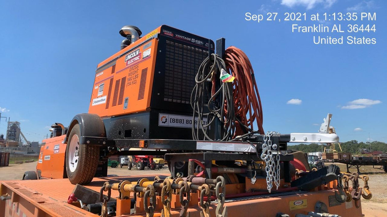 2021 Lincoln Electric Vantage 549X Ready Pak 3, ORANGE (includes trailer, cable rack, fender light kit)