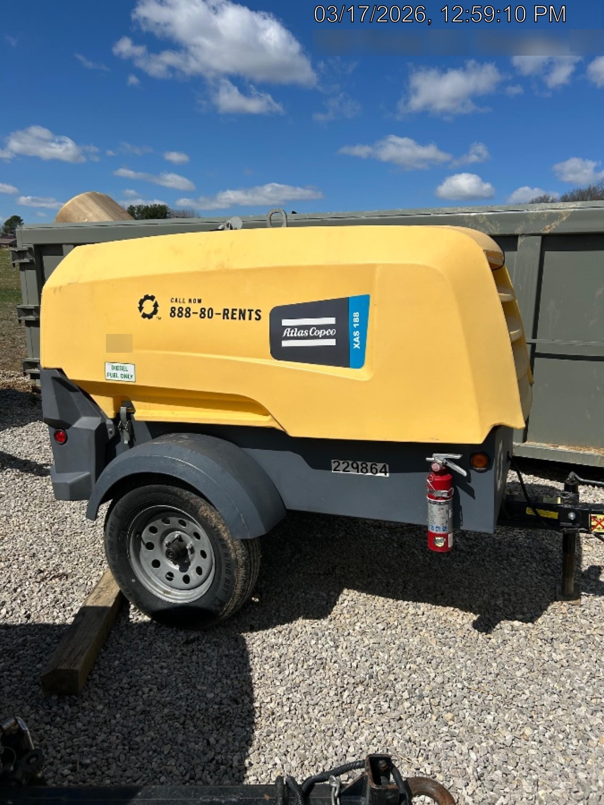 2022 ATLAS COPCO XAS188 CWK