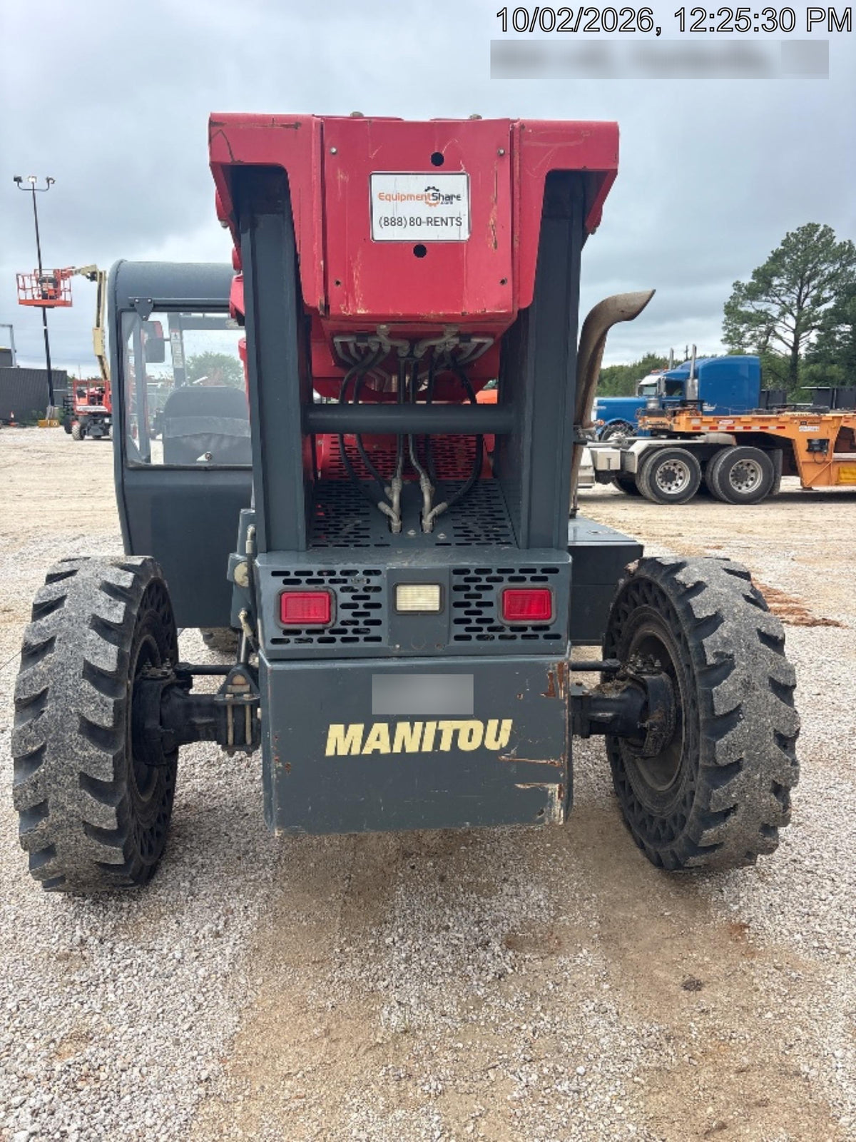 2019 Manitou MTA8044 MTA 8044 - 74 HP T4, Canopy, Worklights/Strobe, Beacon, 66" Carriage, 48" Forks, Solid Tires, Lift Hook, Aux Hydraulics