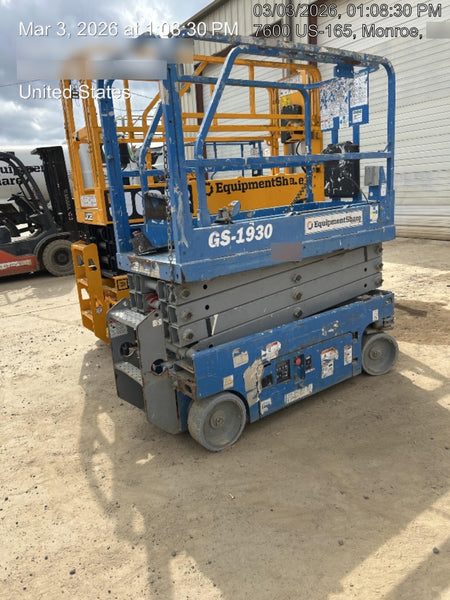 2019 Genie GS-1930 Fixed Rails with Chain Entry