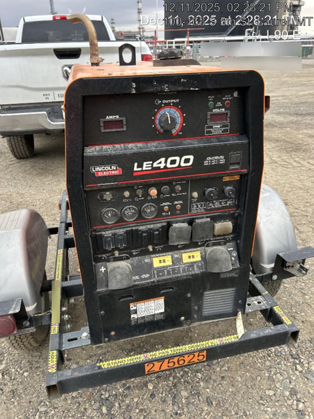 2022 Lincoln Electric LE400 Kubota V1505, Trlr, Cable Rack, Light Kit, ES Decals, T3