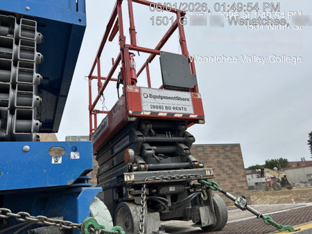 2020 Skyjack SJIII-3219 Solid NM Tires, Half height spring hinged entry gate, Dual Beacons, 800W Inverter