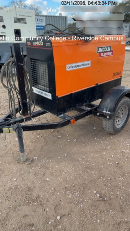 2022 Lincoln Electric LE400 Kubota V1505, Trlr, Cable Rack, Light Kit, ES Decals, T3