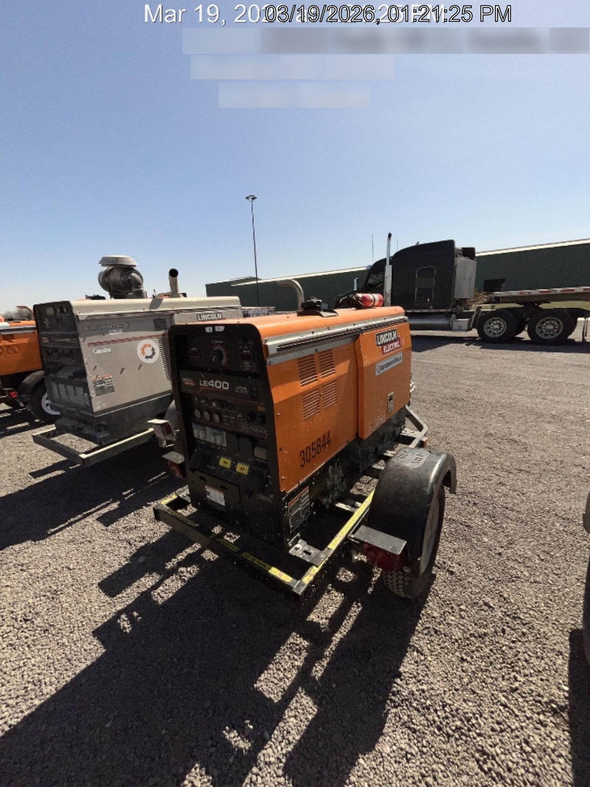2023 Lincoln Electric LE400 Kubota V1505, Trlr, Cable Rack, Light Kit, ES Decals, T3