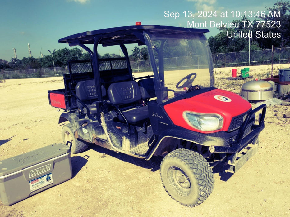 2022 Kubota RTV-X1140W-H Plastic Canopy, Windshield Acrylic Clear, LED Strobe Light, Wire Harness Kit, Back up Alarm