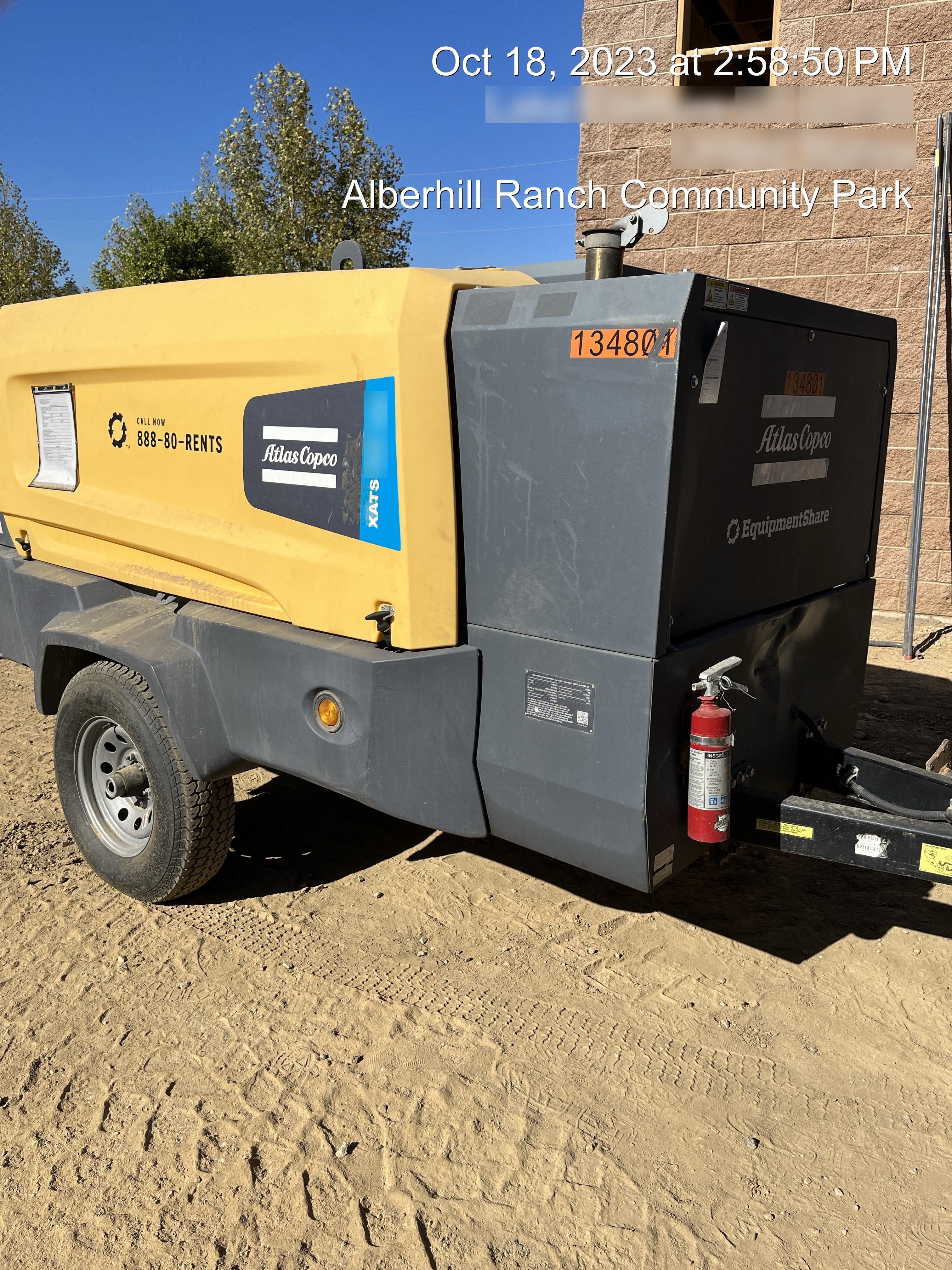 2021 ATLAS COPCO XATS 400 PFF
