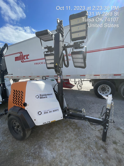 2023 Generac MLT2 Diesel, Flex Switch 120V Input, Powerzone Controller, (4) 320W LED Lights, 4kW Generator, 39.9 Gal Fuel Tank, 2" Ball, T3