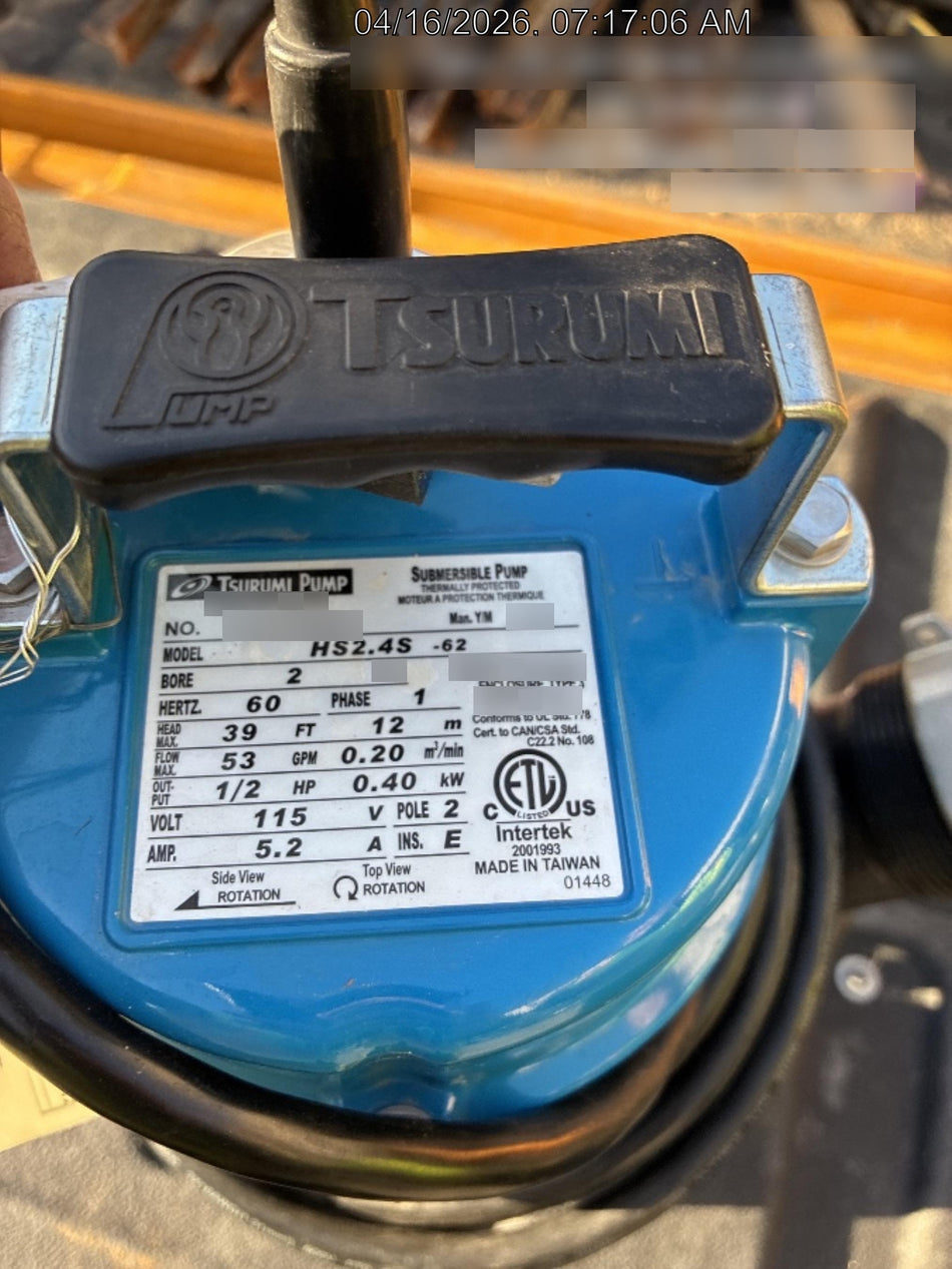 2025 TSURUMI HS2.4S