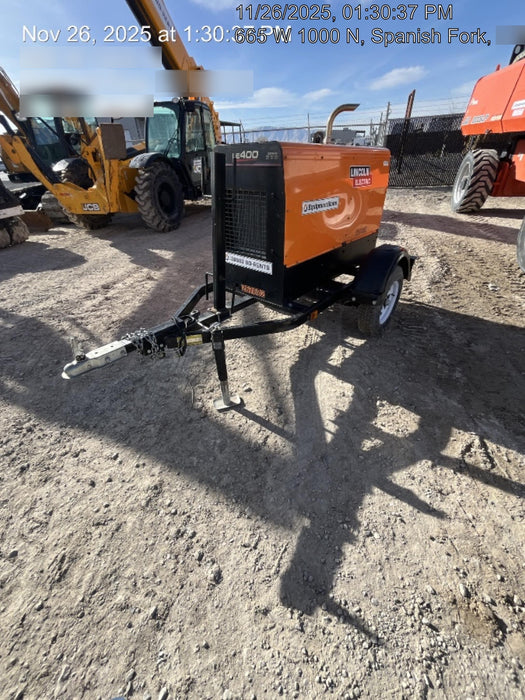 2023 Lincoln Electric LE400 Kubota V1505, Trlr, Cable Rack, Light Kit, ES Decals, T3