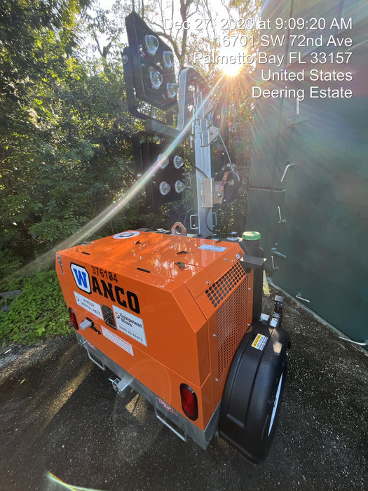 2023 Wanco WLTT-4MM4K Diesel, Deep Sea Controller, Shore Power Plug, Auto Start, (4) 350W LED Floodlights, 4kW Generator, 60 Gal Fuel Tank, 2" Ball, T3