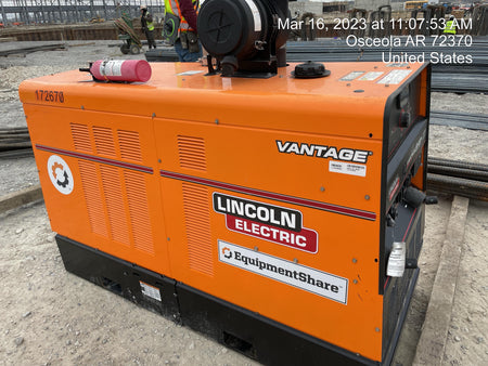 2021 Lincoln Electric Vantage 549X Ready Pak 3, ORANGE (includes trailer, cable rack, fender light kit)