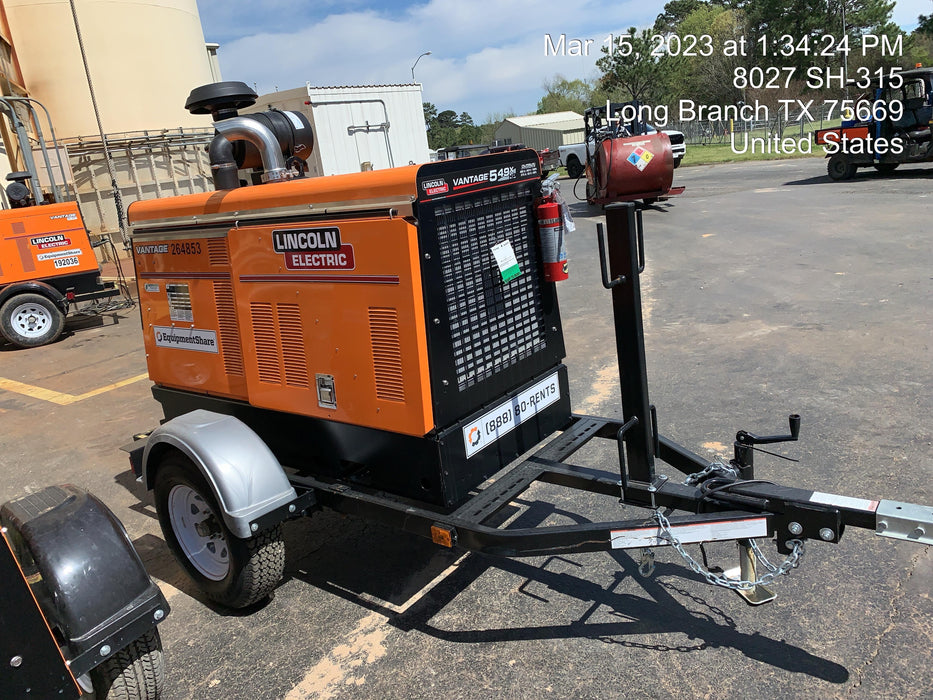 2022 Lincoln Electric Vantage 549X Crosslink Technology, Trailer Mounted, ES Decals, T3