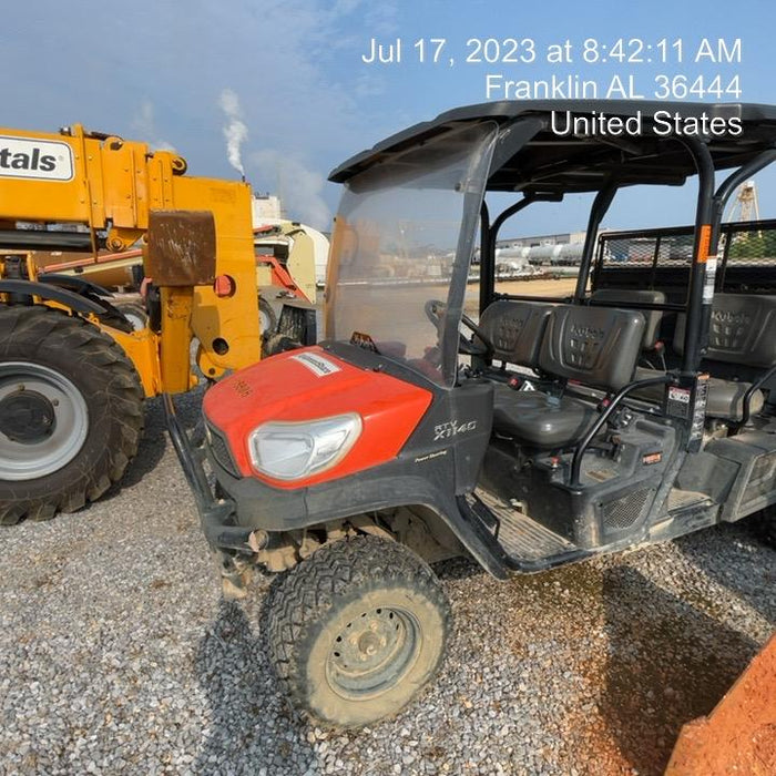 2020 Kubota RTV-X1140W-H 4wd Utility Cart, 4 Seat, Diesel, LED Strobe, Windshield Tempered Glass, Plastic Canopy, Wire Harness Kit, Backup Alarm