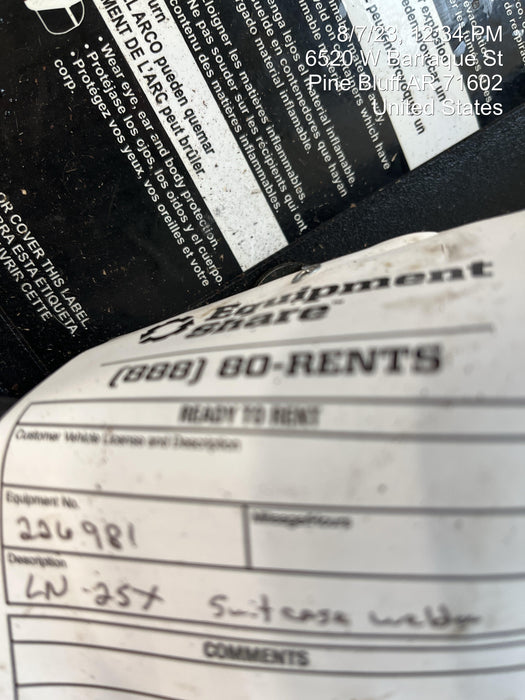 2022 LINCOLN ELECTRIC LN-25X