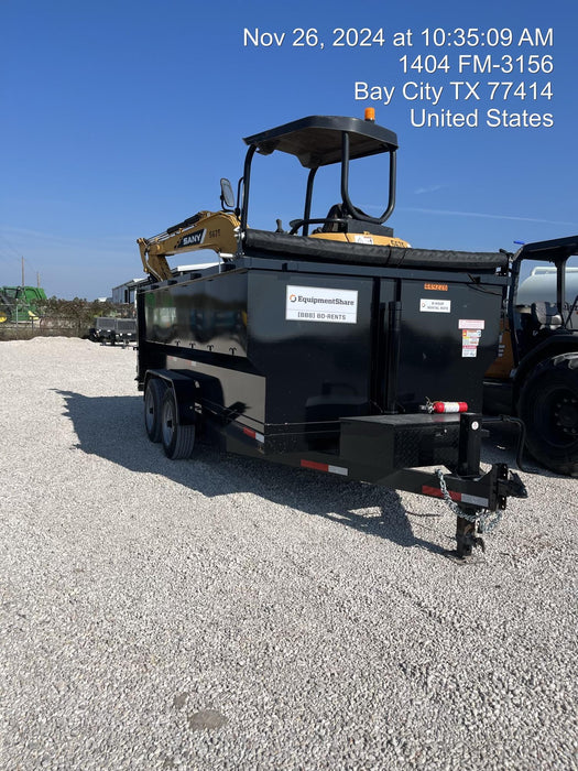 2025 TEXAS PRIDE TRAILERS 14'L x 7'W 5 Cu Yd Trunnion Hydraulic Dump
